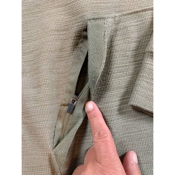 Right Of Way Mens Green Kangaroo Zip Pocket Hoodie Size Large - Picture 8 of 11